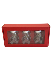 Dekora�n� papierov� balenie na 3 sklenen� poh�re MACKO10 - �erven�