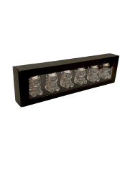 Dekora�n� papierov� balenie na 6 poh�rov MACKO5 � v jednom rade, �ierne - 2