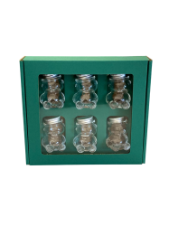 Dekora�n� papierov� balenie na 6 sklenen�ch poh�rov MACKO5 - zelen�