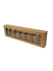 Dekora�n� papierov� balenie na 6 poh�rov MACKO5 � v jednom rade, natural