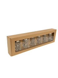 Dekora�n� papierov� balenie na 6 poh�rov MACKO5 � v jednom rade, natural - 2