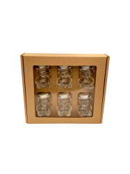 Dekora�n� papierov� balenie na 6 sklenen�ch poh�rov MACKO5 - natural