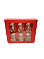 Dekora�n� papierov� balenie na 6 sklenen�ch poh�rov MACKO5 - �erven�