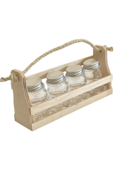 Dekora�n� prepravka z dreva na 4 sklenen� poh�re MACKO5